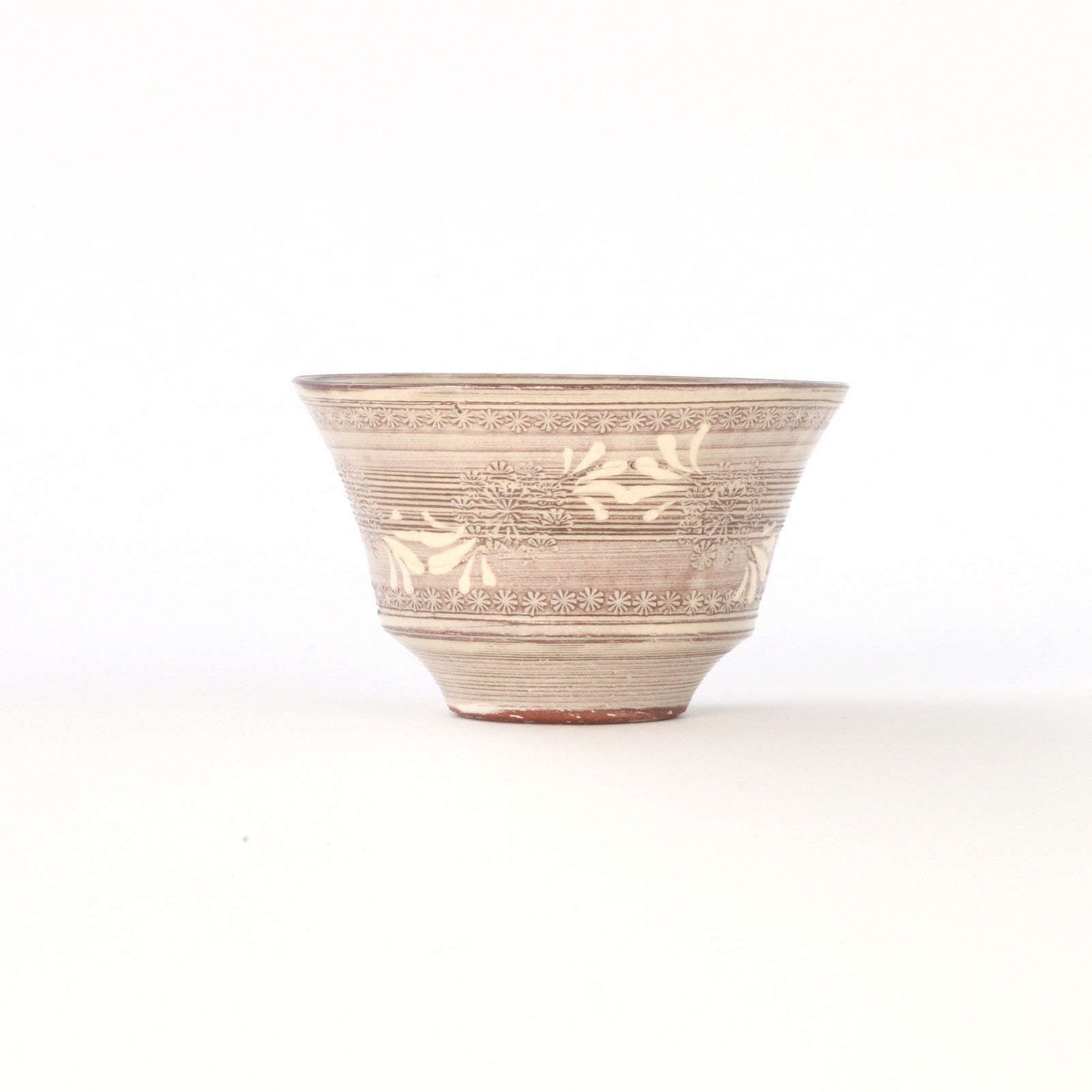 Kyōmishima of tea cup【Paulownia Box】 (5 pieces) Kyo ware/Kiyomizu ware