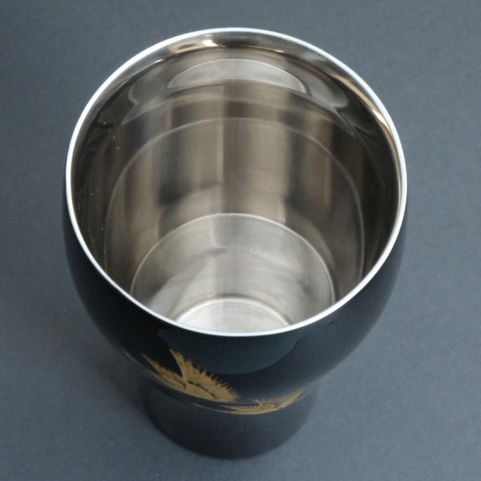 Echizen Lacquer Tumbler Two Cranes (1 piece)