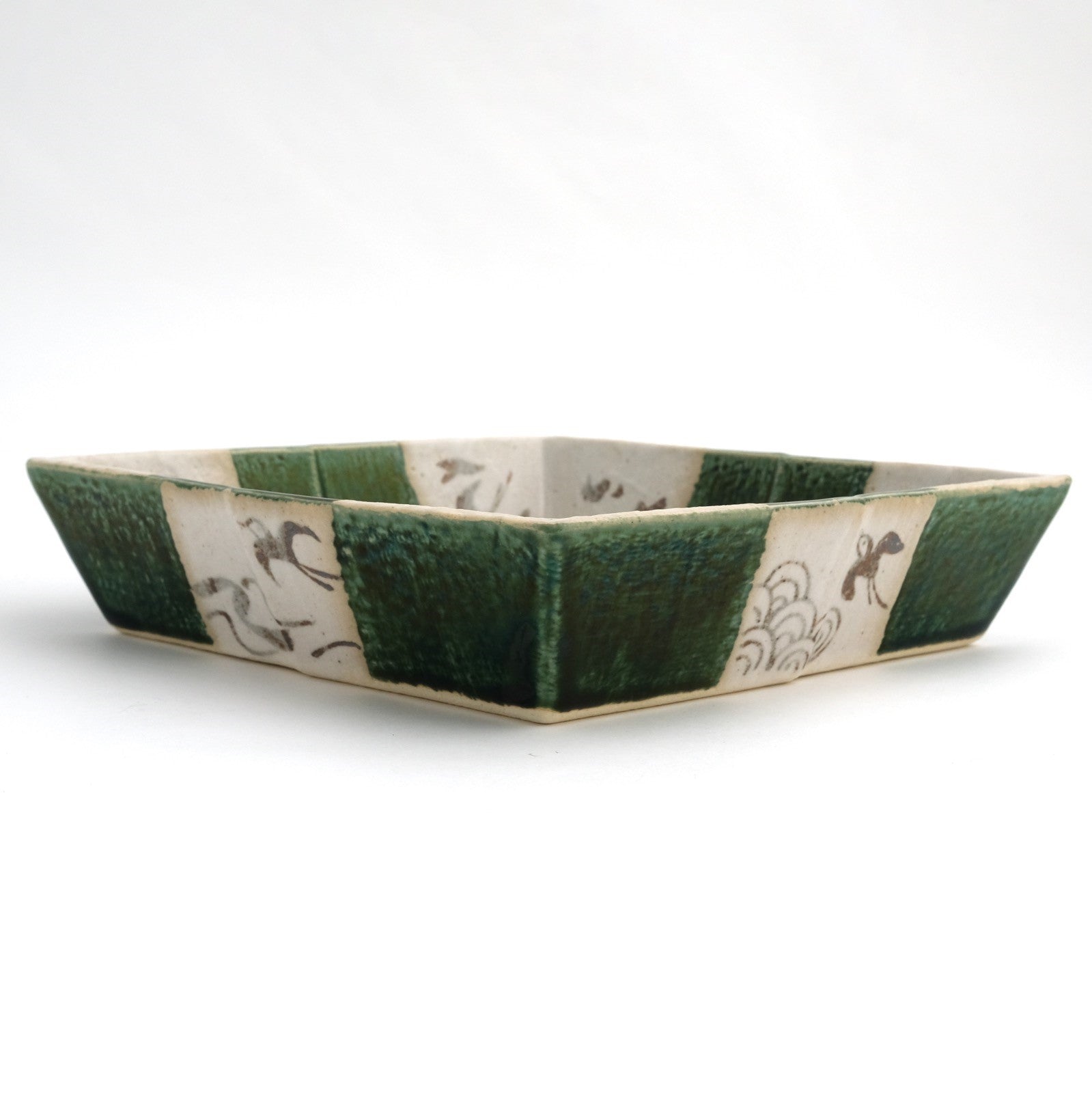 Ichimatsu of Bowl (1 piece) Seto ware