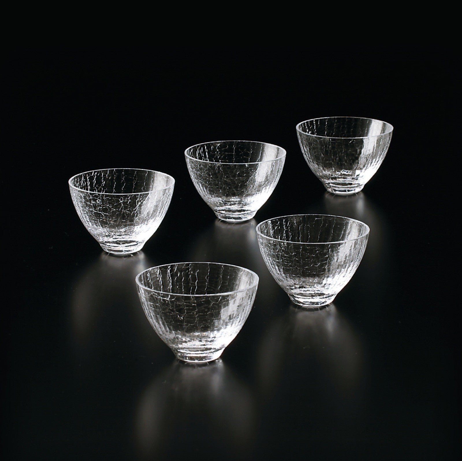 Yukiakari of tea bowls (5 pieces)