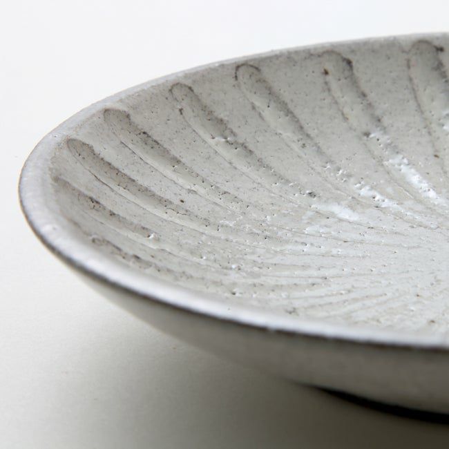 Kohikihorimon Medium Plate (2 pieces) Mino ware