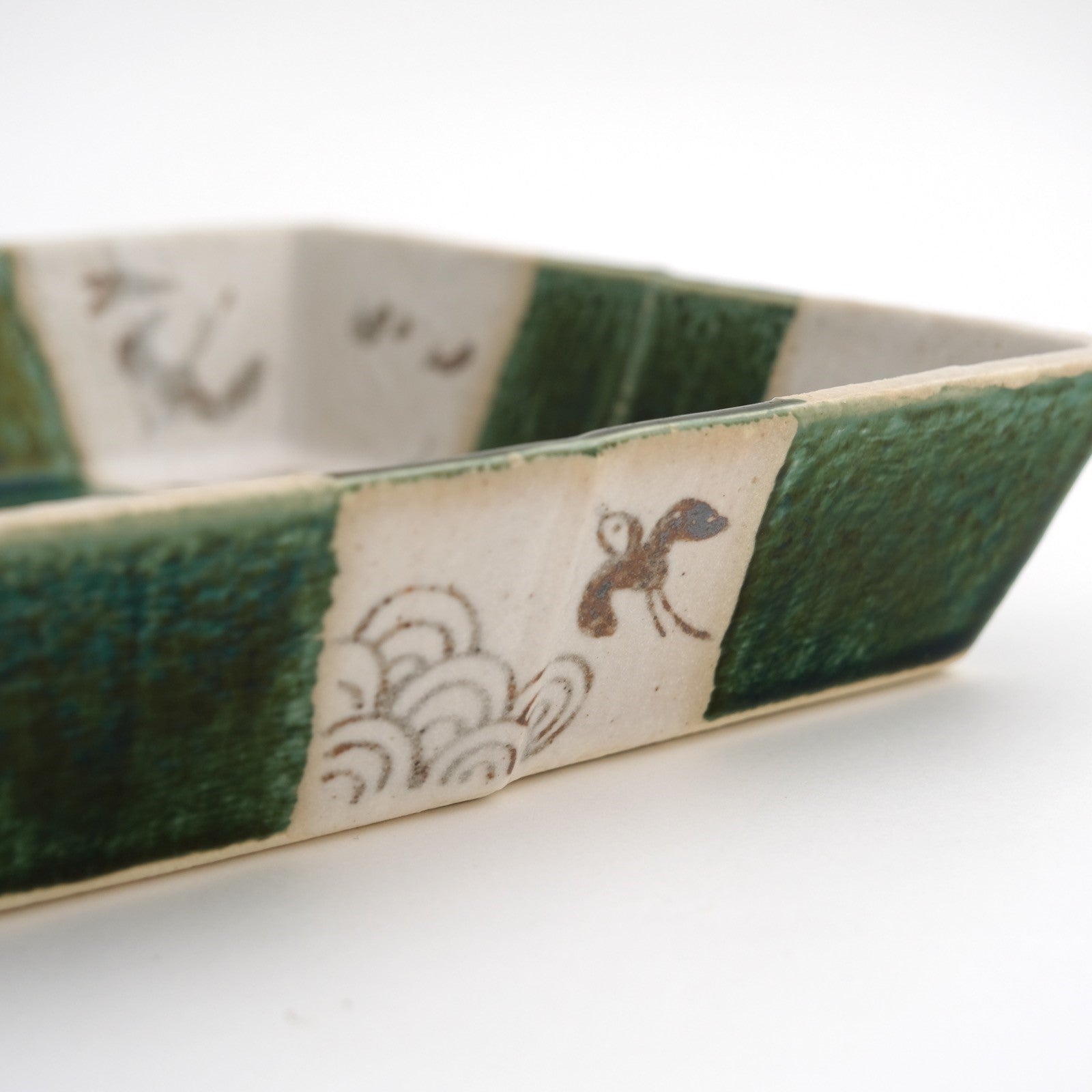 Ichimatsu of Bowl (1 piece) Seto ware