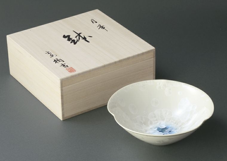 Gekka of bowls【paulownia box】 (2 pieces) Kyo ware/Kiyomizu ware