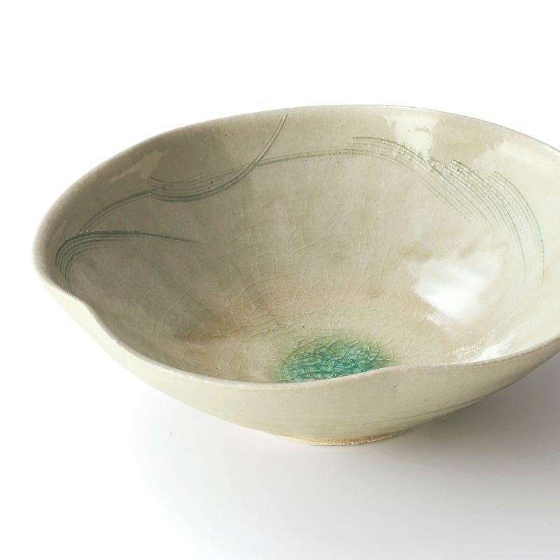 Haiyūsōmon serving bowl (1 piece) Mino ware