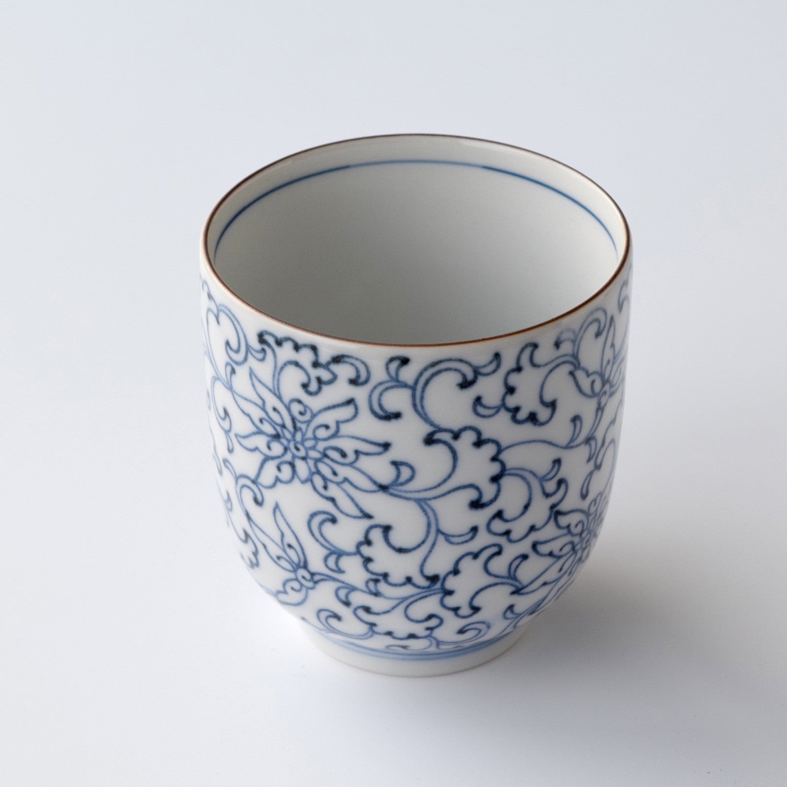 Kyōkarakusa pair of teacups(2 pieces) Seto ware