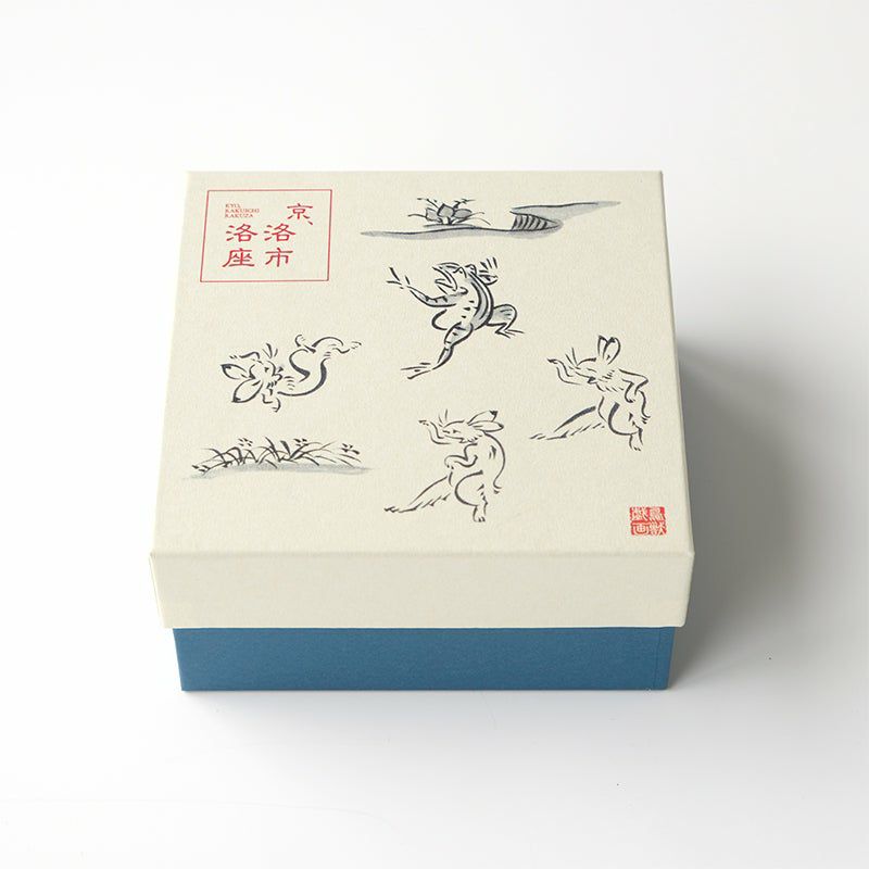 Chōjū-giga of Rice bowl【Red painting】 (1 piece), Kyo ware/Kiyomizu ware