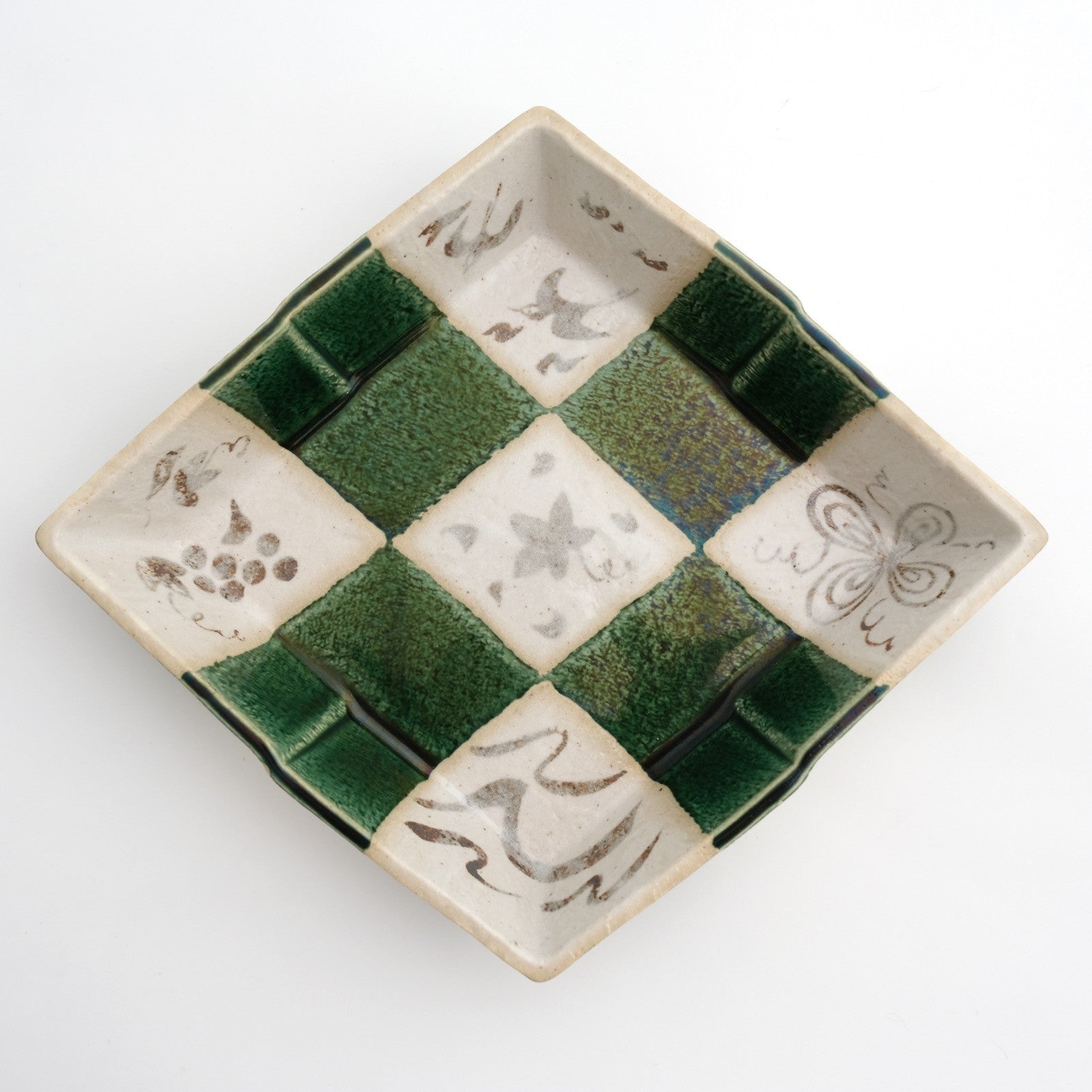 Ichimatsu of Bowl (1 piece) Seto ware